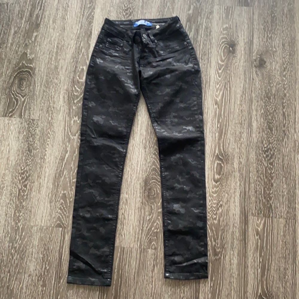 Military Oattern Shiny Jeans